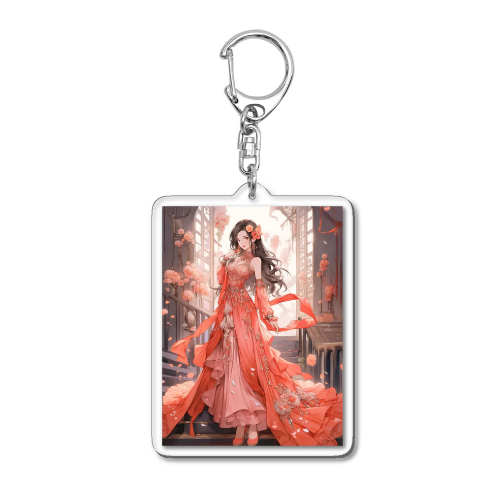 AQUAMETAVERSEの素敵なドレスでパーティ　sanae 2074 Acrylic Key Chain