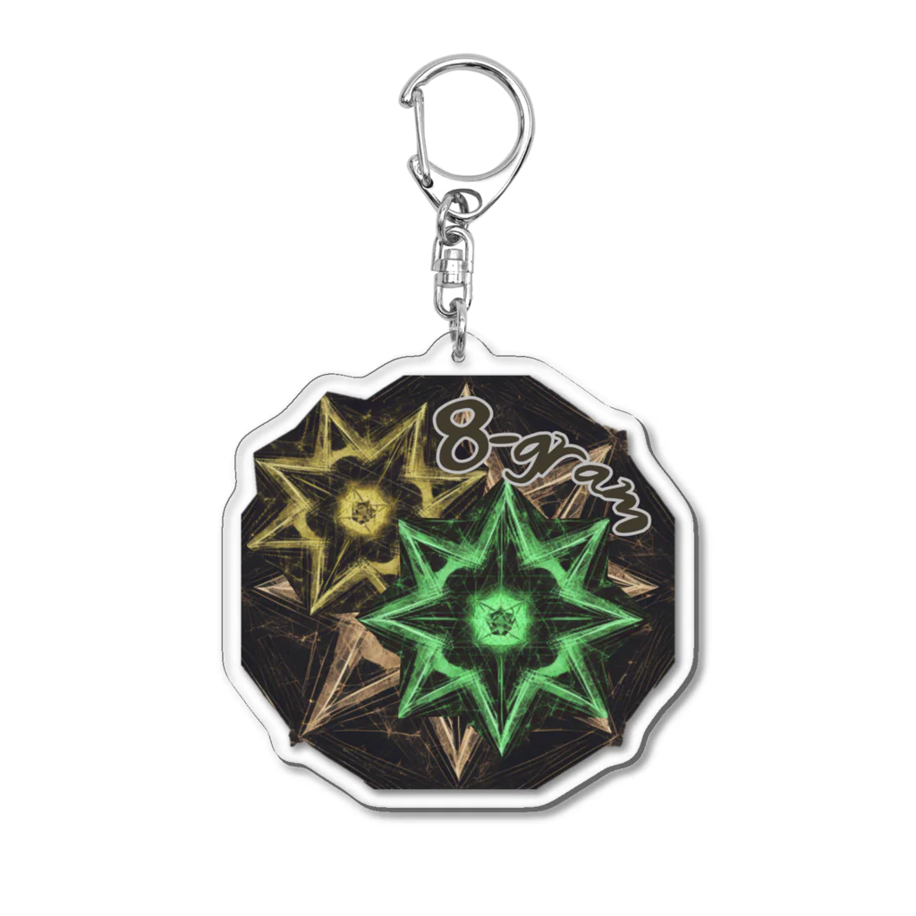 NaROOMの【Abstract Design】8-gram 八芒星🤭 Acrylic Key Chain