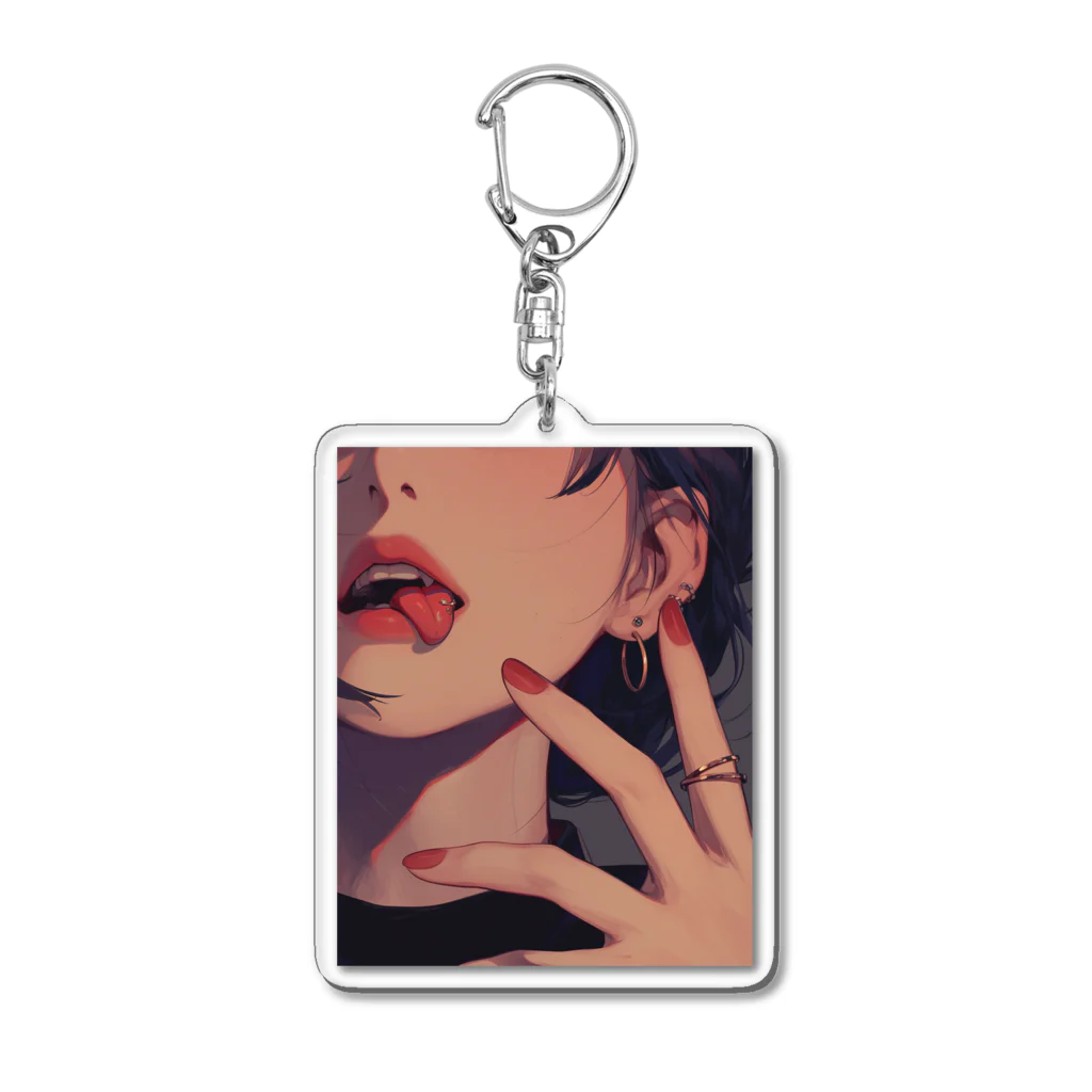 ハチドリ(HACHIDORI)のTongue Piercing Acrylic Key Chain