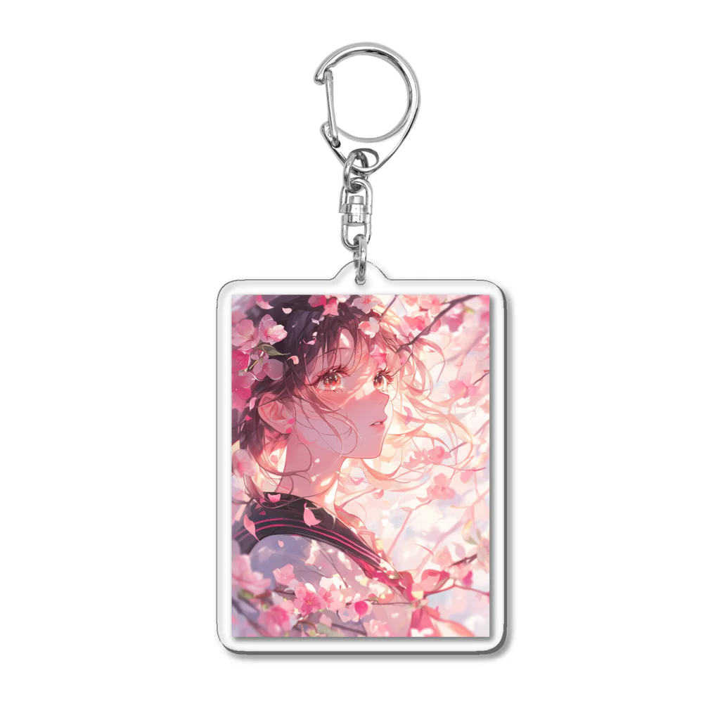 AQUAMETAVERSEの桜と私ラフルール1859 Acrylic Key Chain