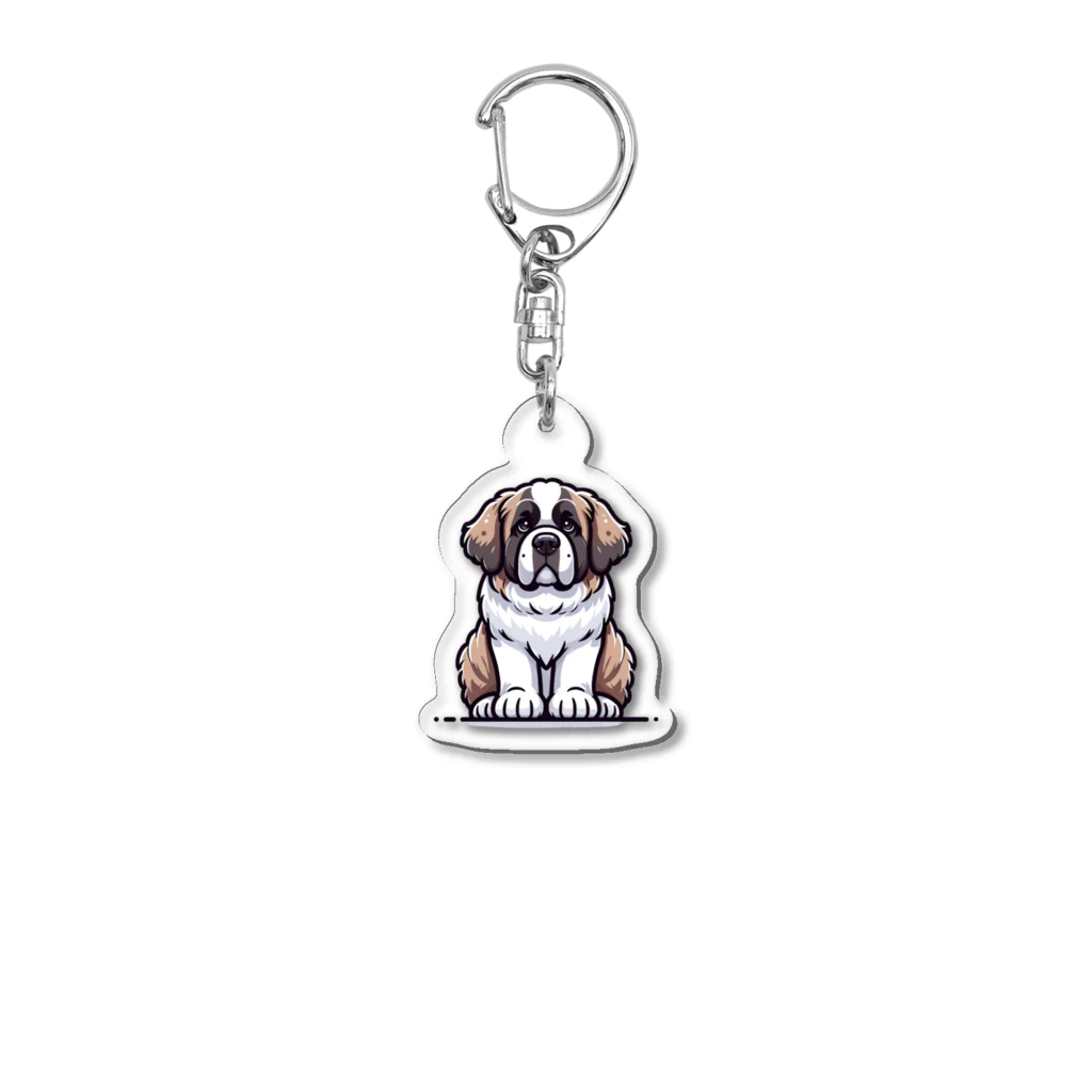 Kawaii あにまるこれくしょんのセント・バーナード【かわいい動物たち】 Acrylic Key Chain