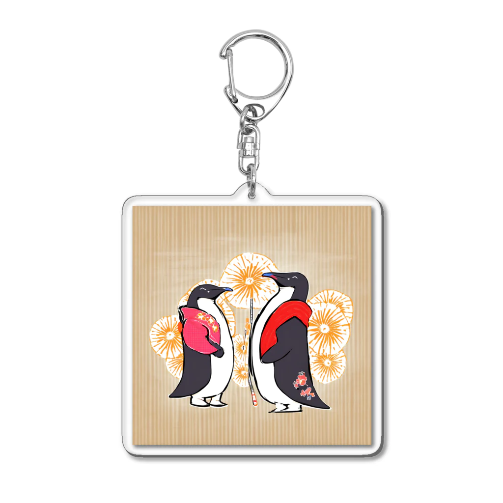 MEGROOVEのペンギン6 Acrylic Key Chain