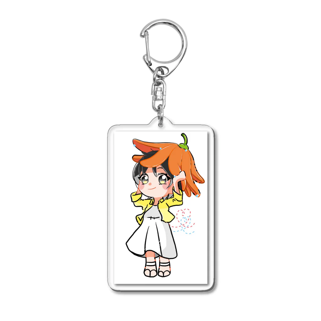 井尻晏菜オフィシャルショップのお花と女の子☺︎（井尻晏菜バースデーイベント） Acrylic Key Chain