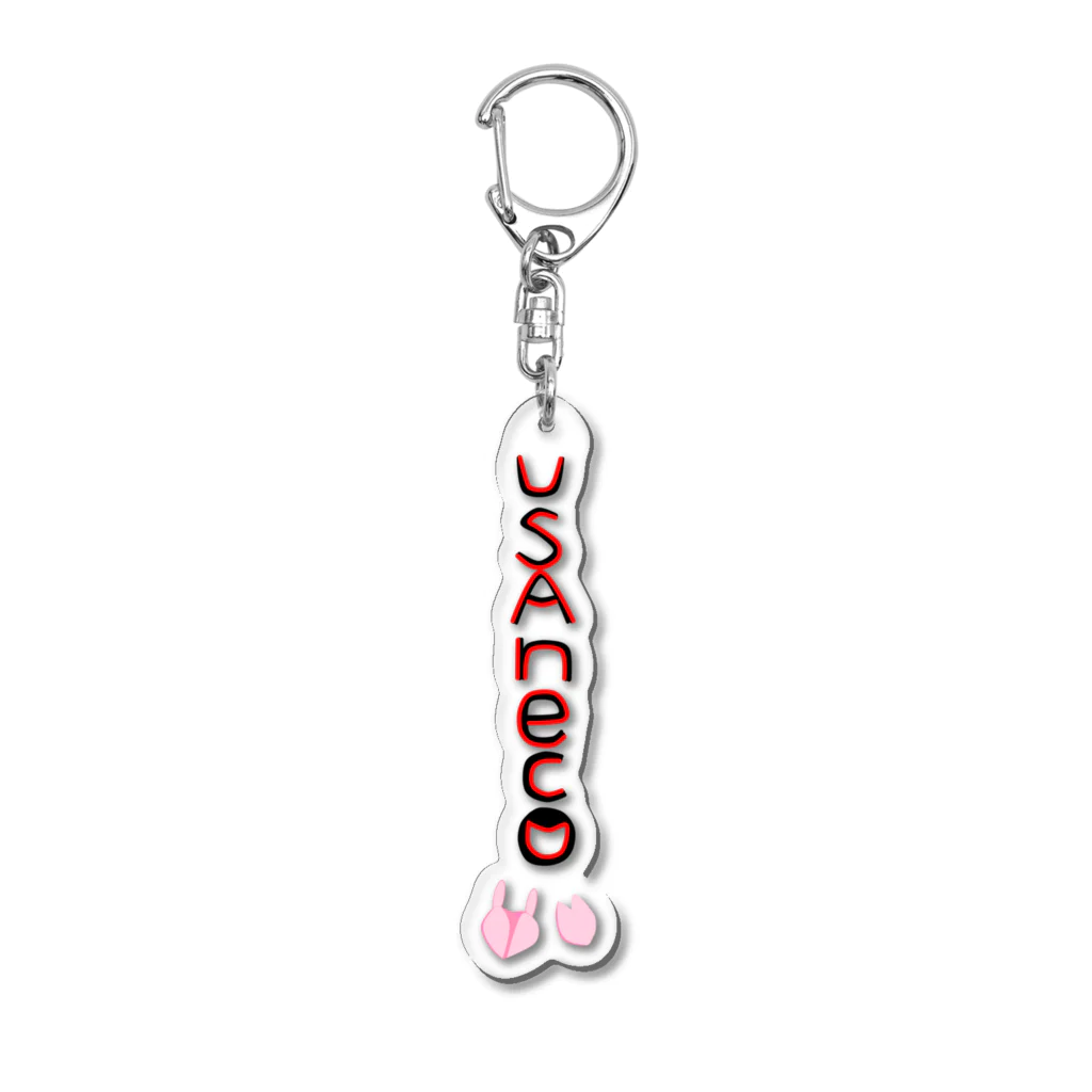 ウサネコ38のUSAneko  Cherry blossom Acrylic Key Chain