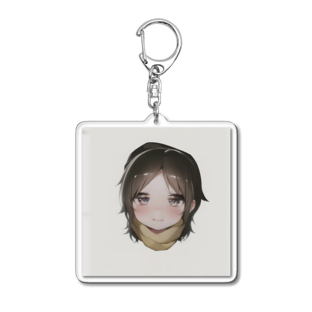 ちーの売り場のAIが描いたチビメグちゃんのイラスト Acrylic Key Chain