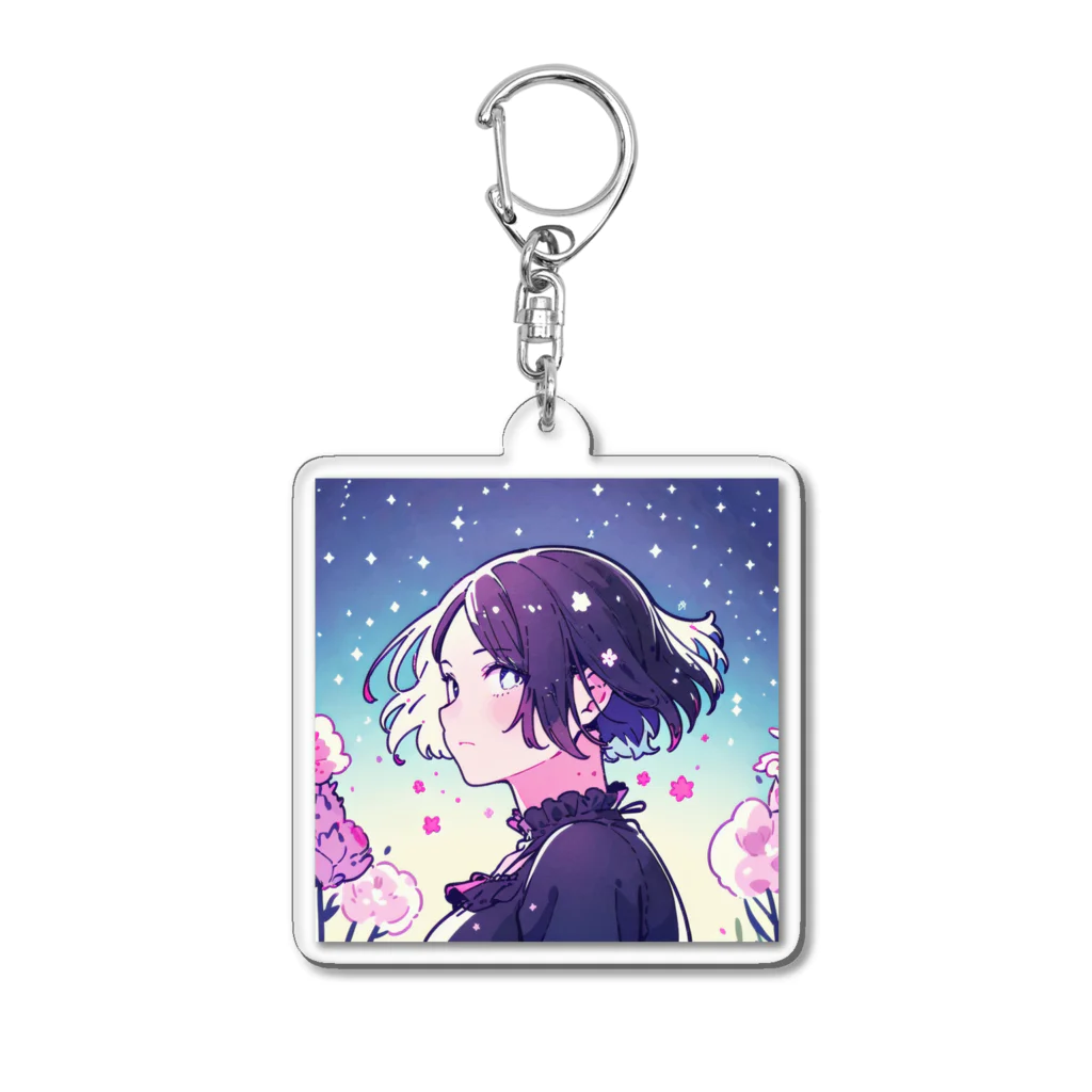 shinonome__1のshinonome girl key ring アクリルキーホルダー