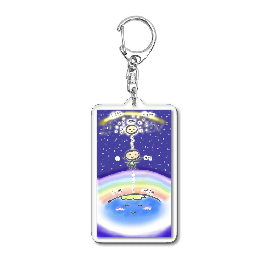 風の声を聴けのposition of 100 （color） Acrylic Key Chain