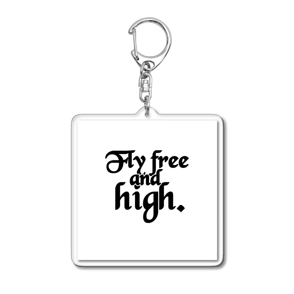 TaDan_StoreのFly free and high. Acrylic Key Chain