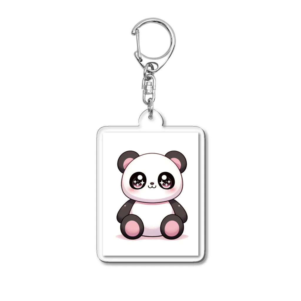 rumina kiraのピンクパンダ🐼スンスン Acrylic Key Chain