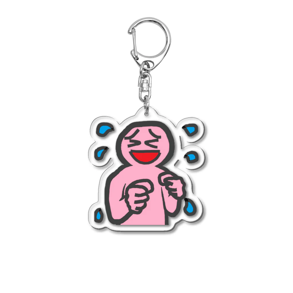 むてきんぐオリジナルグッズ販売所のピンクはげアクリルキーホルダー（あざぁーす） Acrylic Key Chain