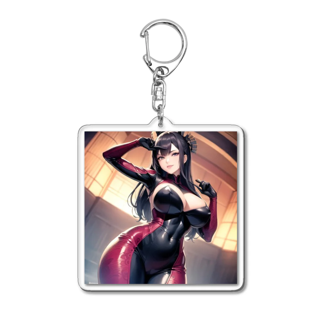 癒しのあるオリジナルグッズ販売所のフルボディスーツの美女グッズ Acrylic Key Chain