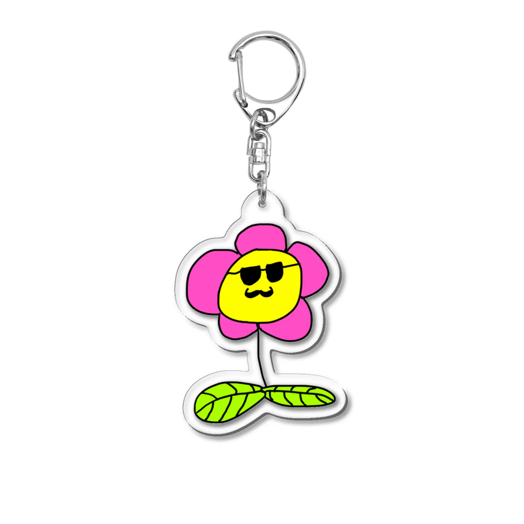 DEMEKIN_214のお花 Acrylic Key Chain