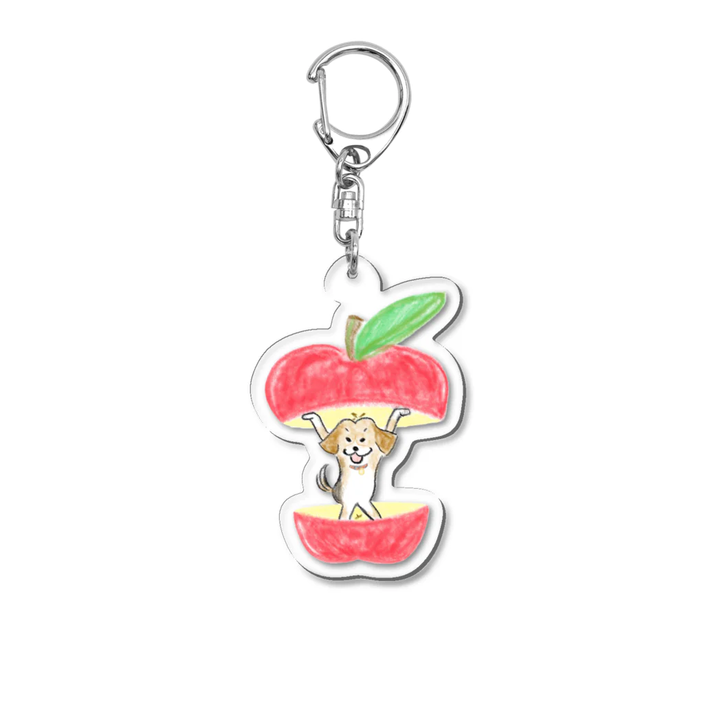 kemkemLandのりんご・スターなケムさん日用品 Acrylic Key Chain