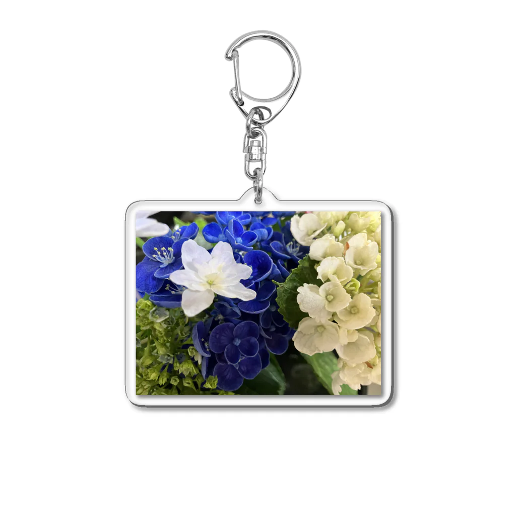 MomoTakaのいろいろな紫陽花たち Acrylic Key Chain