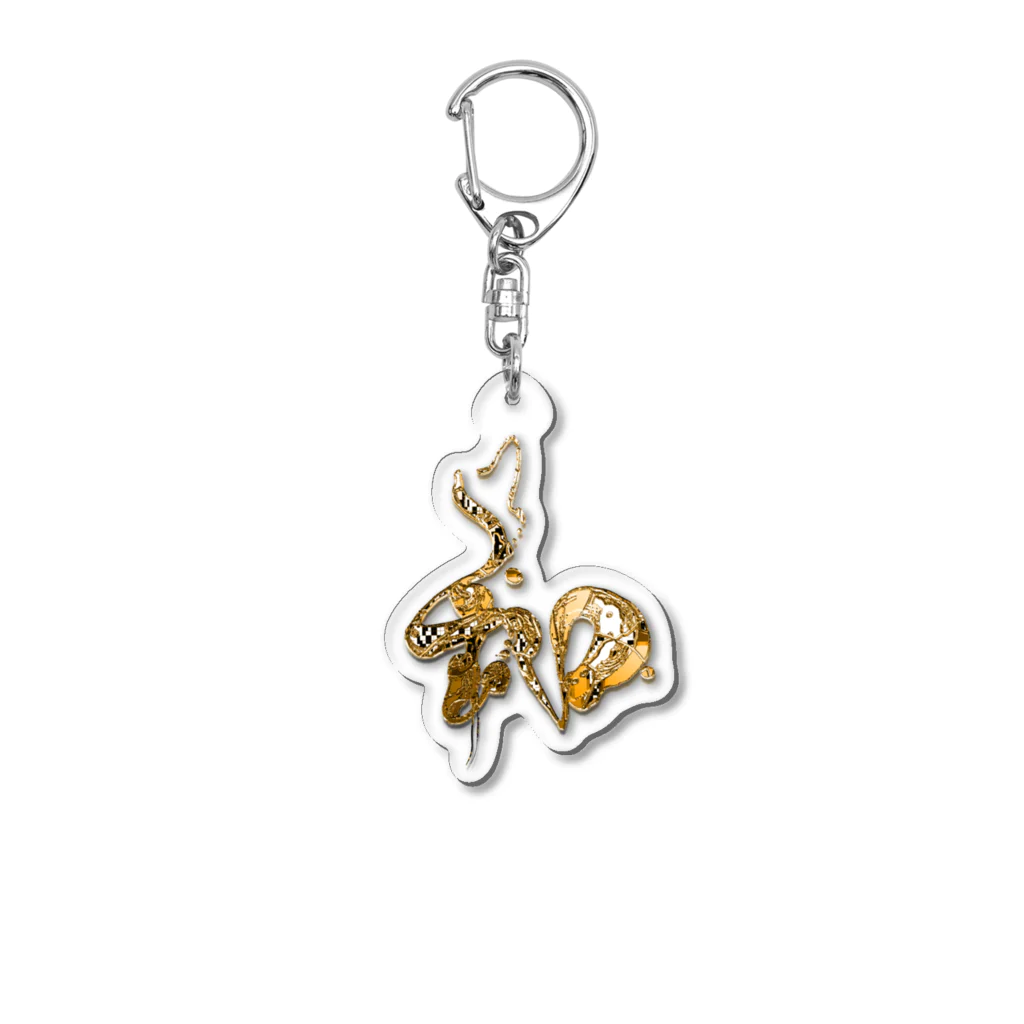 calligra_rtの【和】a land of gold Acrylic Key Chain