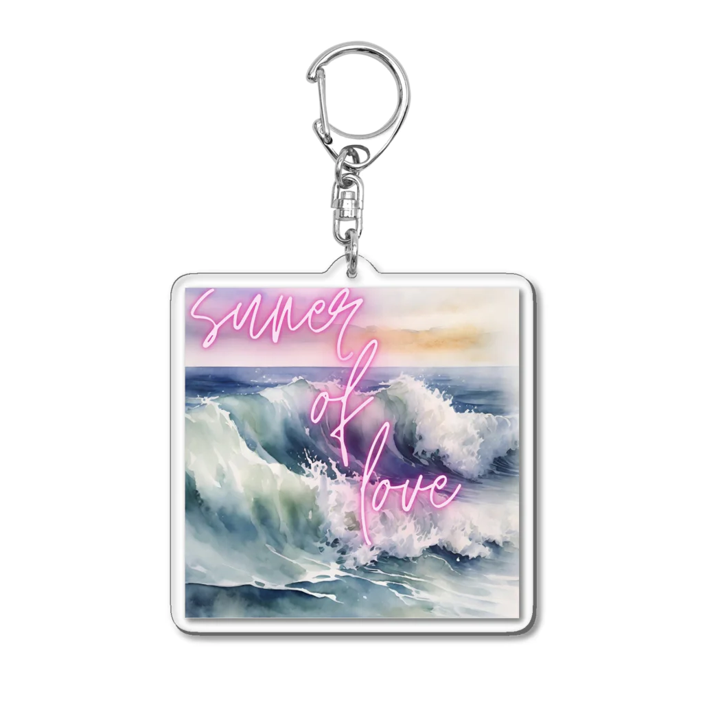 shinn_ryokuの夏の思い出　エモ　きゅん Acrylic Key Chain