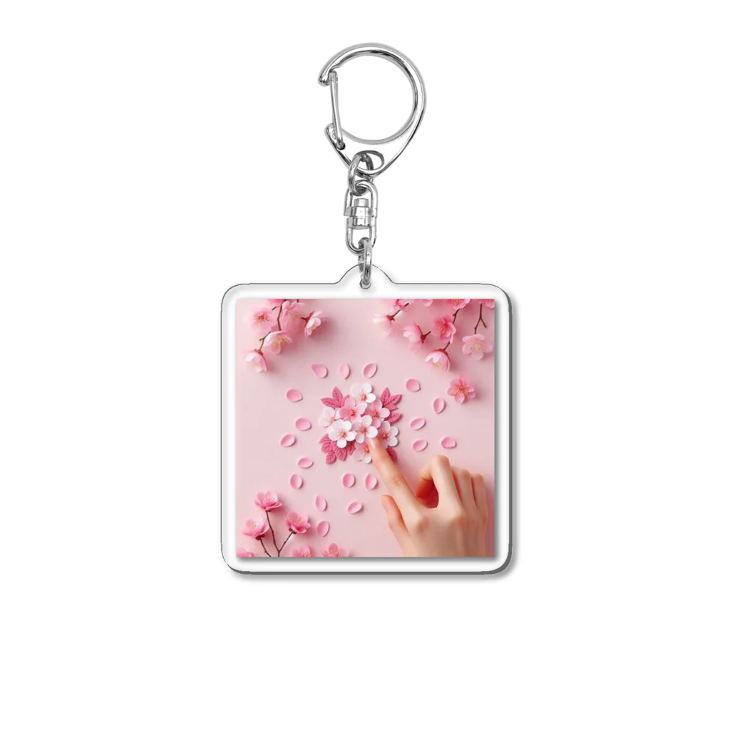 chapinnuのさくらの花びらで遊ぼう♪ Acrylic Key Chain