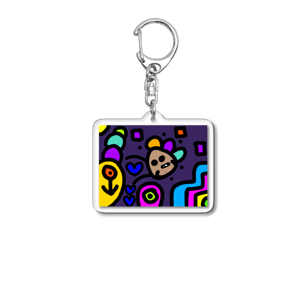 女将ちゃんねるの食いしん坊の化身まんぷくん Acrylic Key Chain