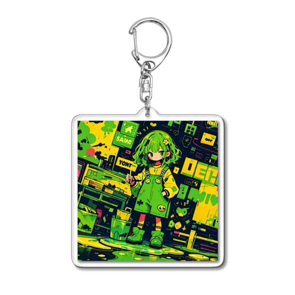 東京少年少女達のペンキガール Acrylic Key Chain