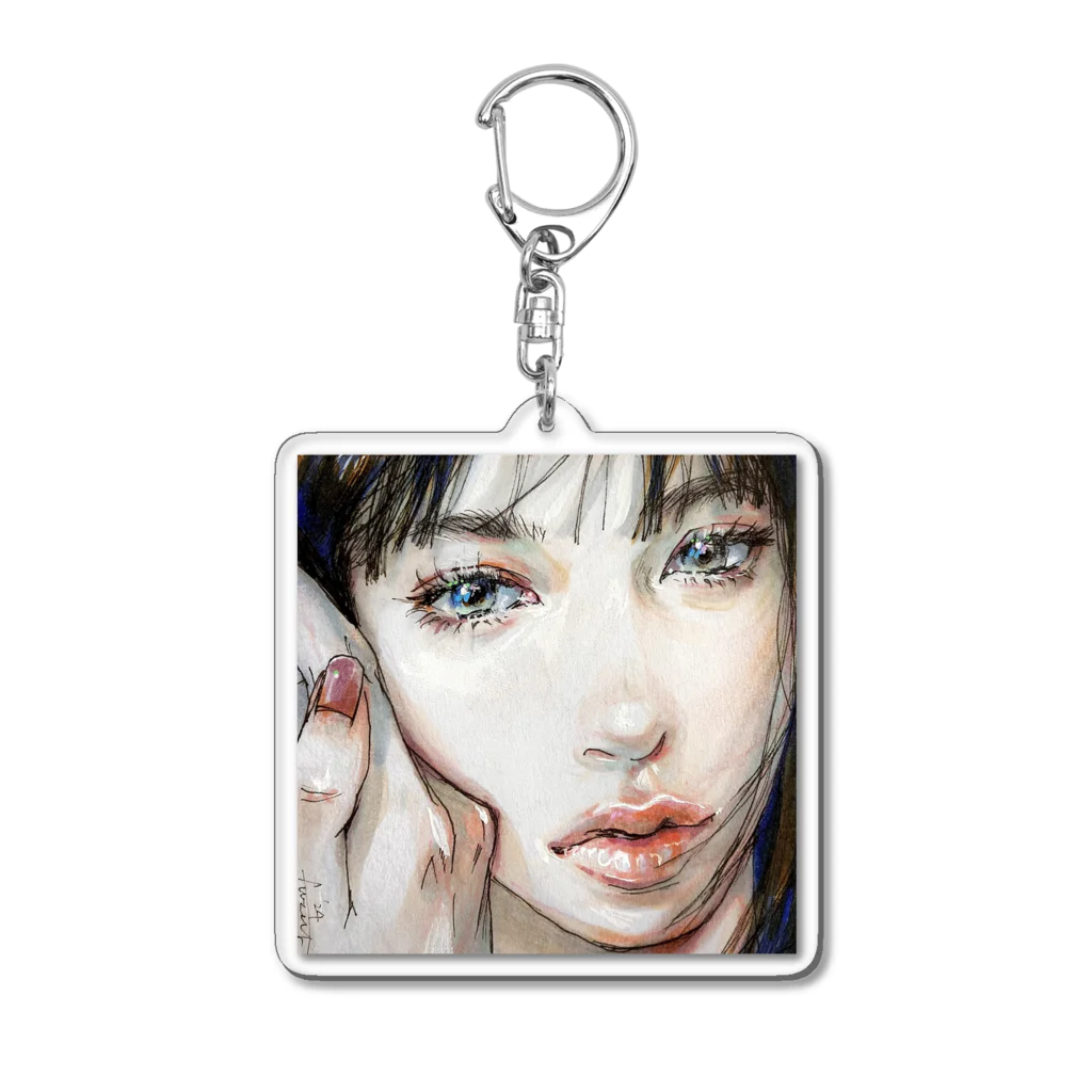 付箋girl®︎のTOUGENKYOU Acrylic Key Chain