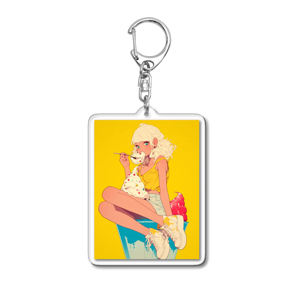 AQUAMETAVERSEのスィーツの誘惑　Hime  2530 Acrylic Key Chain