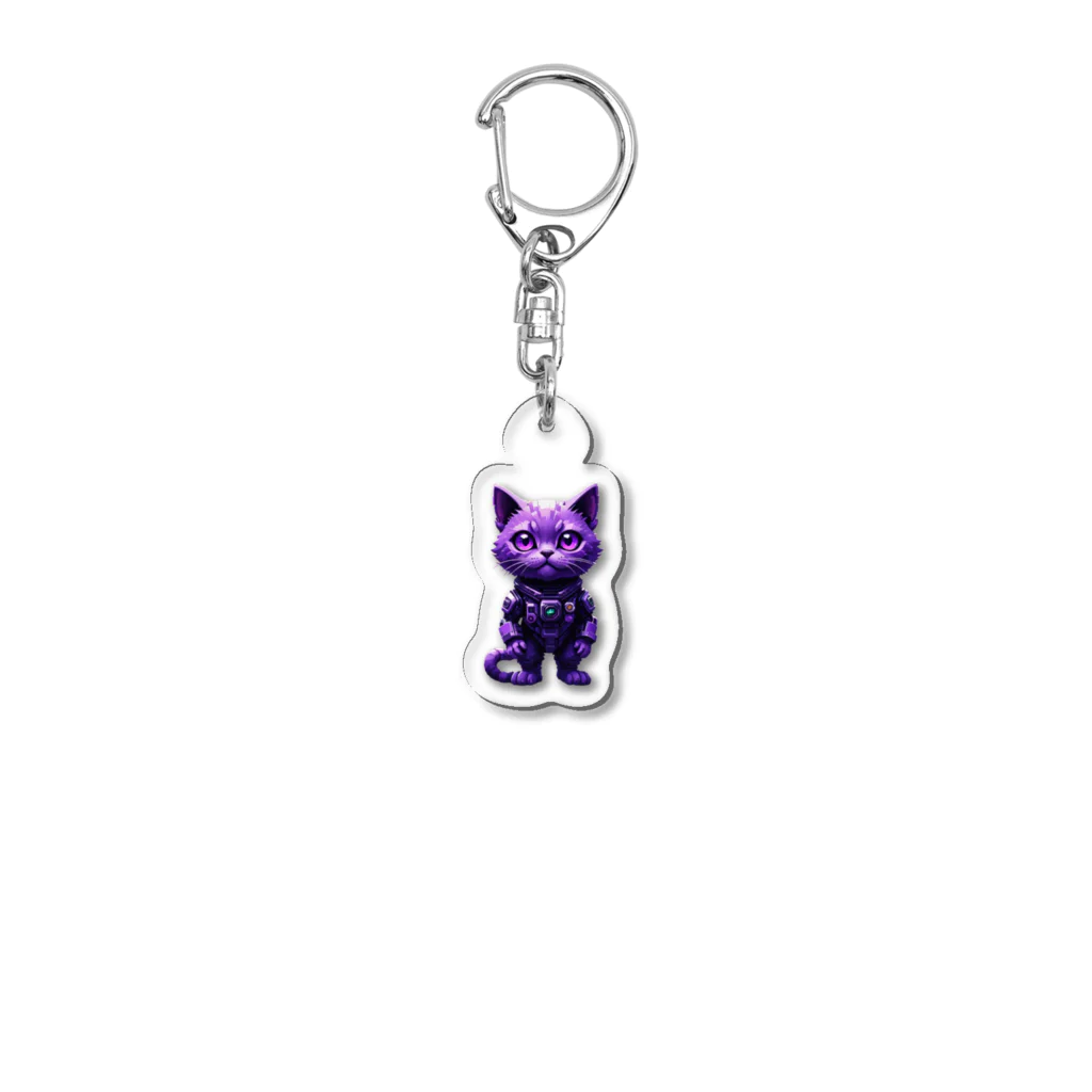 メロンパン猫の宇宙に連れてってくれる猫 Acrylic Key Chain