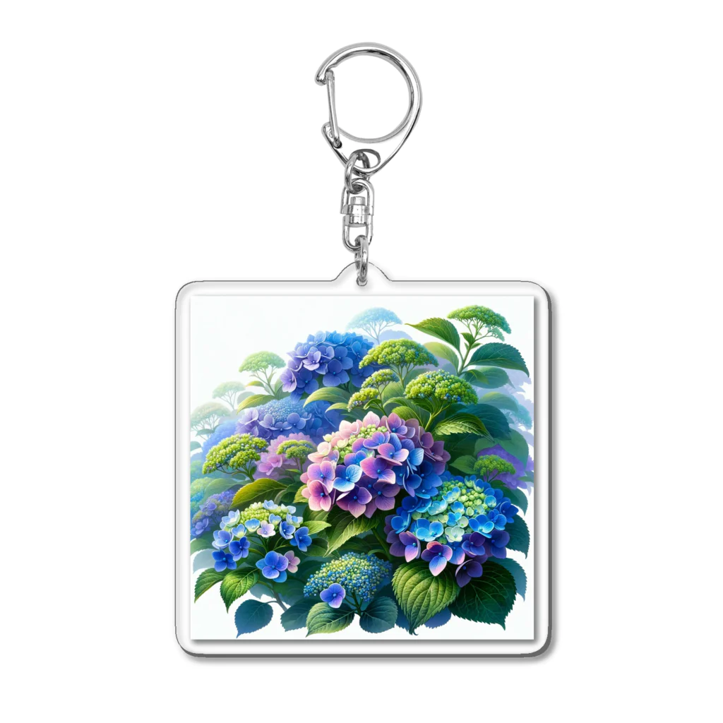 VeiledSageの紫陽花の饗宴 Acrylic Key Chain