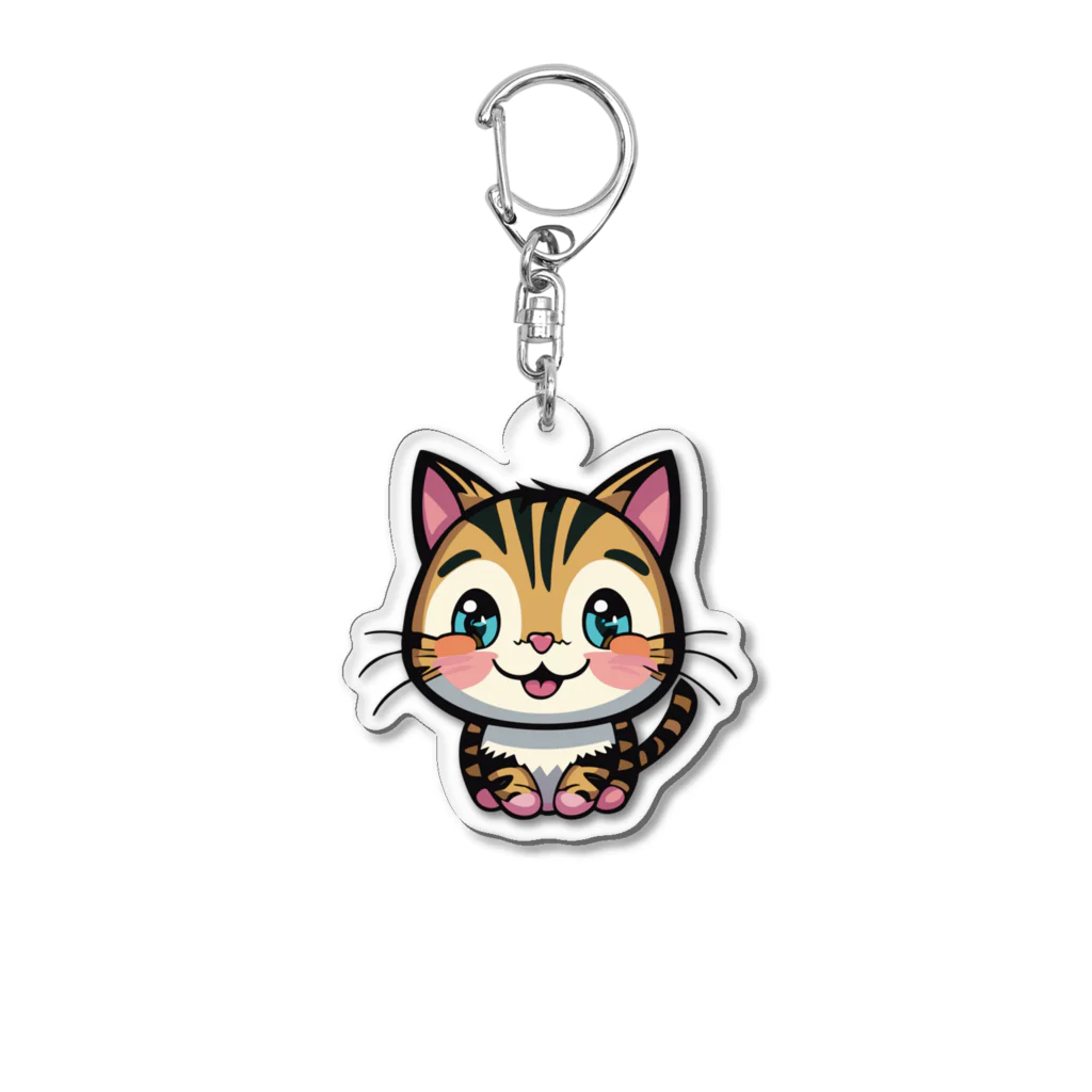 kenny777のトラ子猫 Acrylic Key Chain