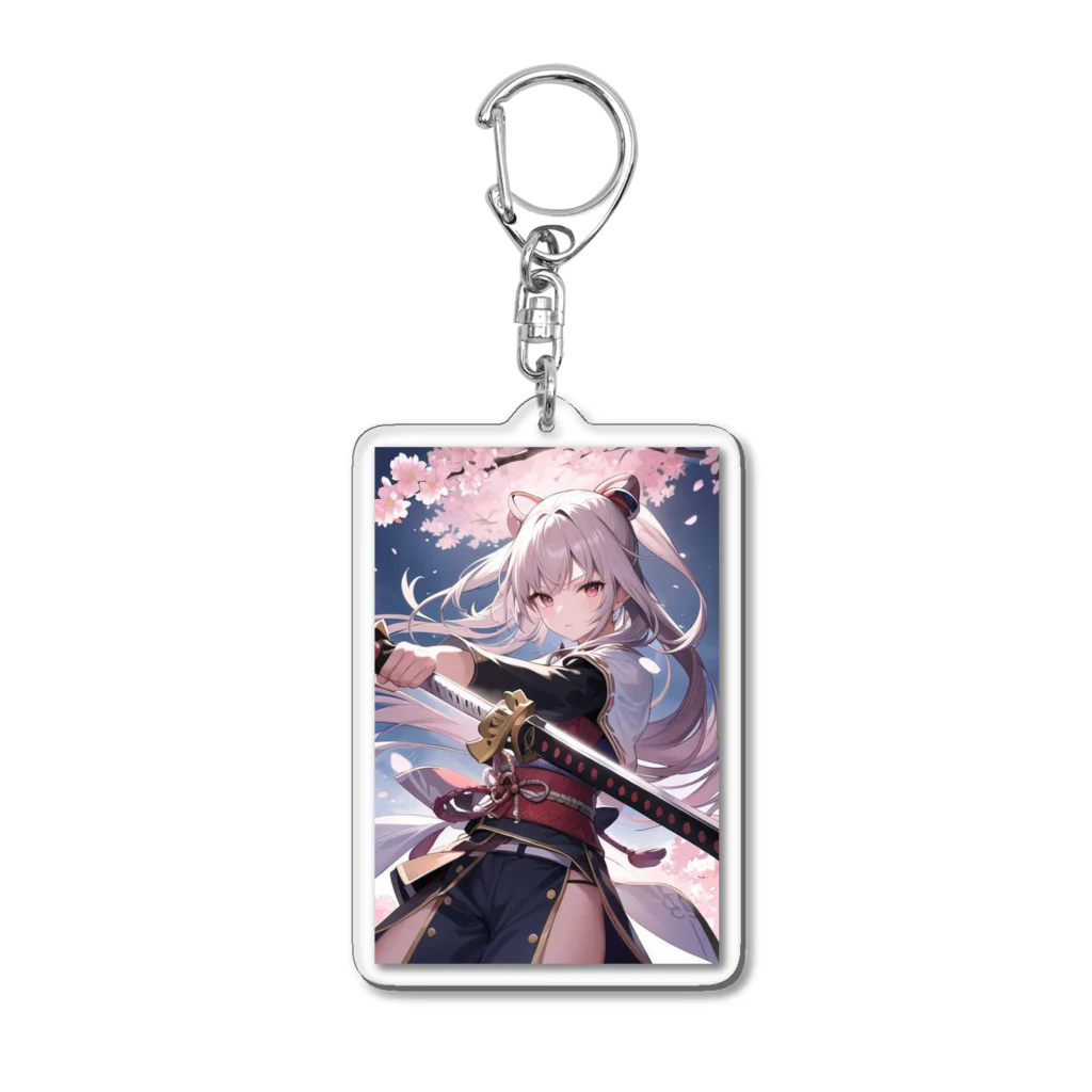 K-zuFACTORYのSAKURa-桜戦姫- Acrylic Key Chain