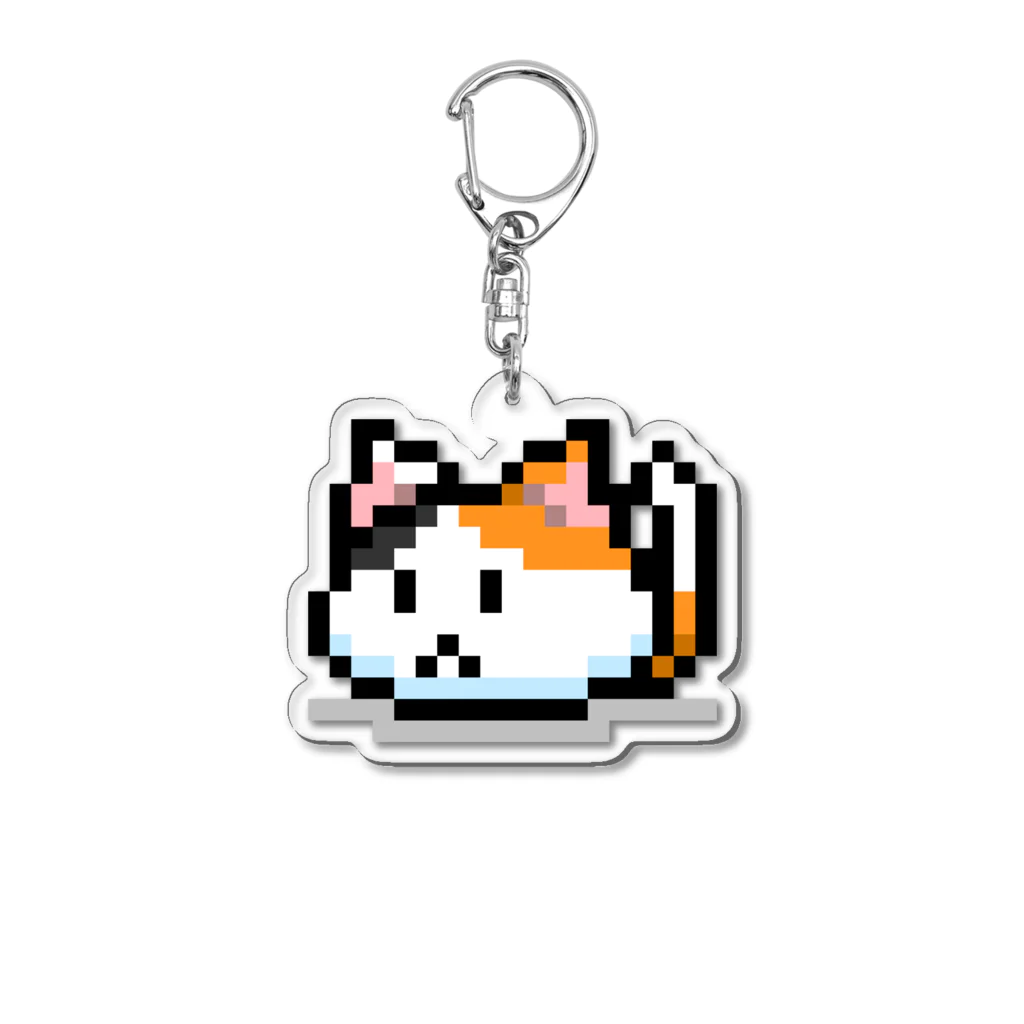 あにぱんださん。のドットみけ Acrylic Key Chain