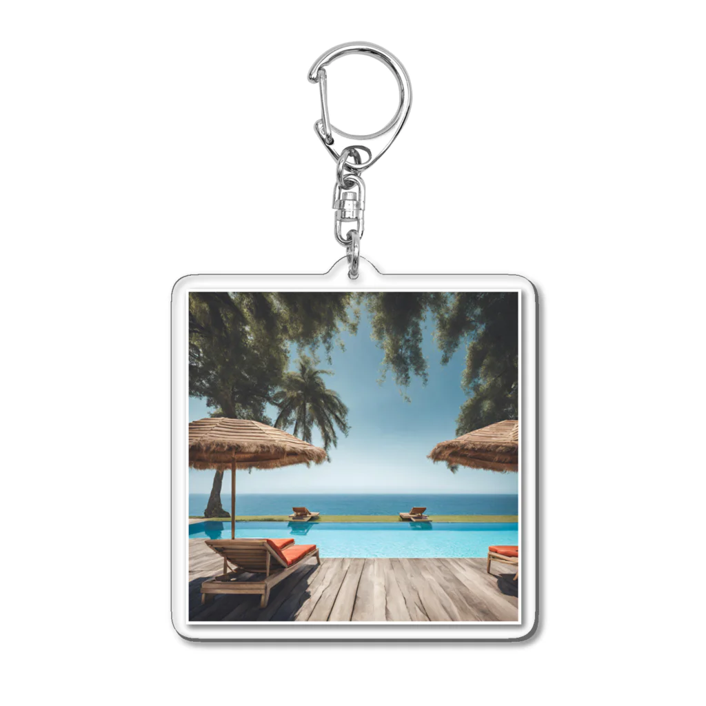 KAZAGULIのリゾートライフ Acrylic Key Chain