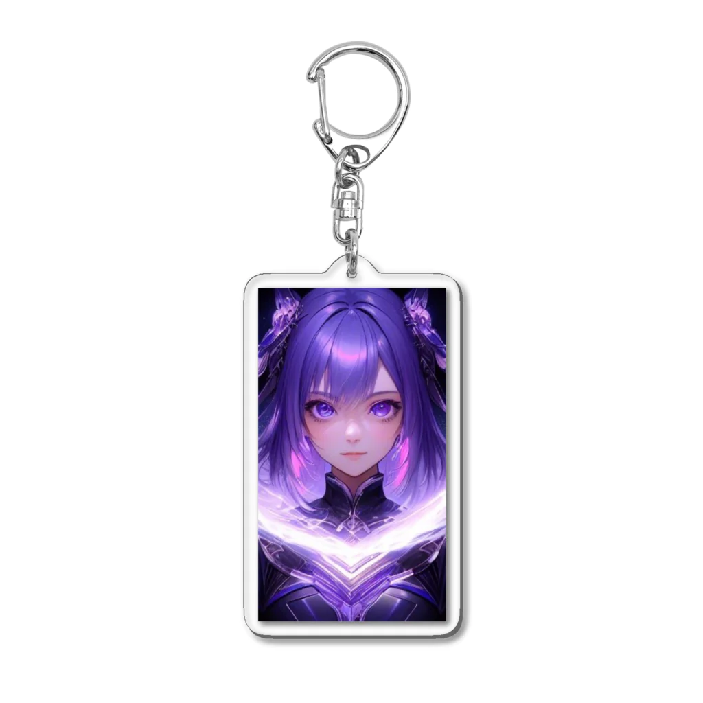 鳳月の紫の魔法少女 Acrylic Key Chain