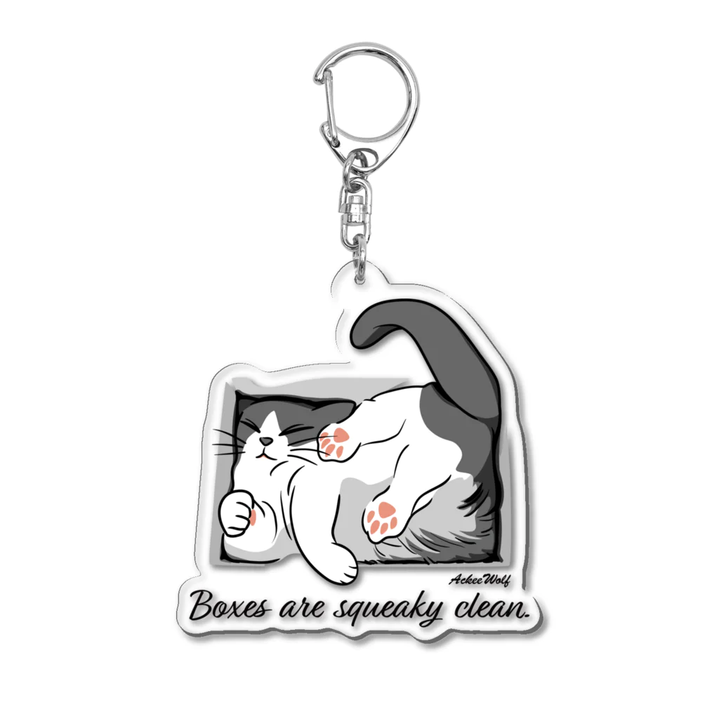 AckeeWolf Art Shopのこの箱は良い！ Acrylic Key Chain