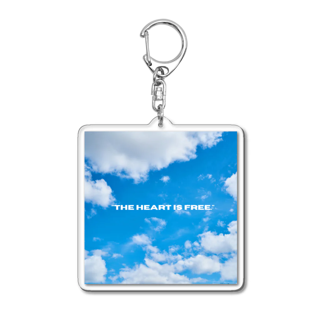 Tail of happiness.のココロだけはいつも自由 Acrylic Key Chain