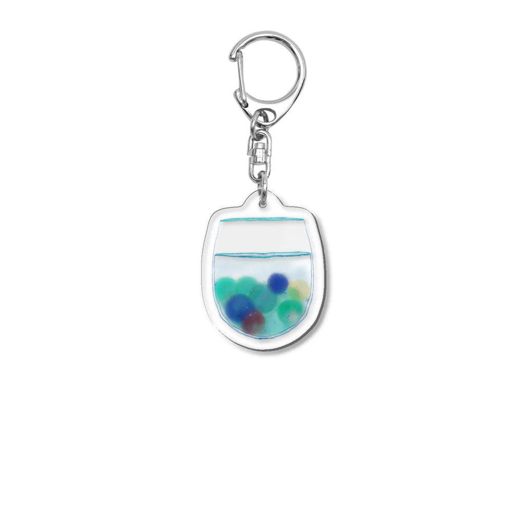 Living The Dreamのグラスとゼリーとソーダ Acrylic Key Chain