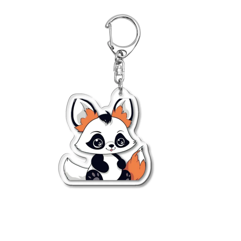 G-EICHISの可愛いパンダキツネ Acrylic Key Chain