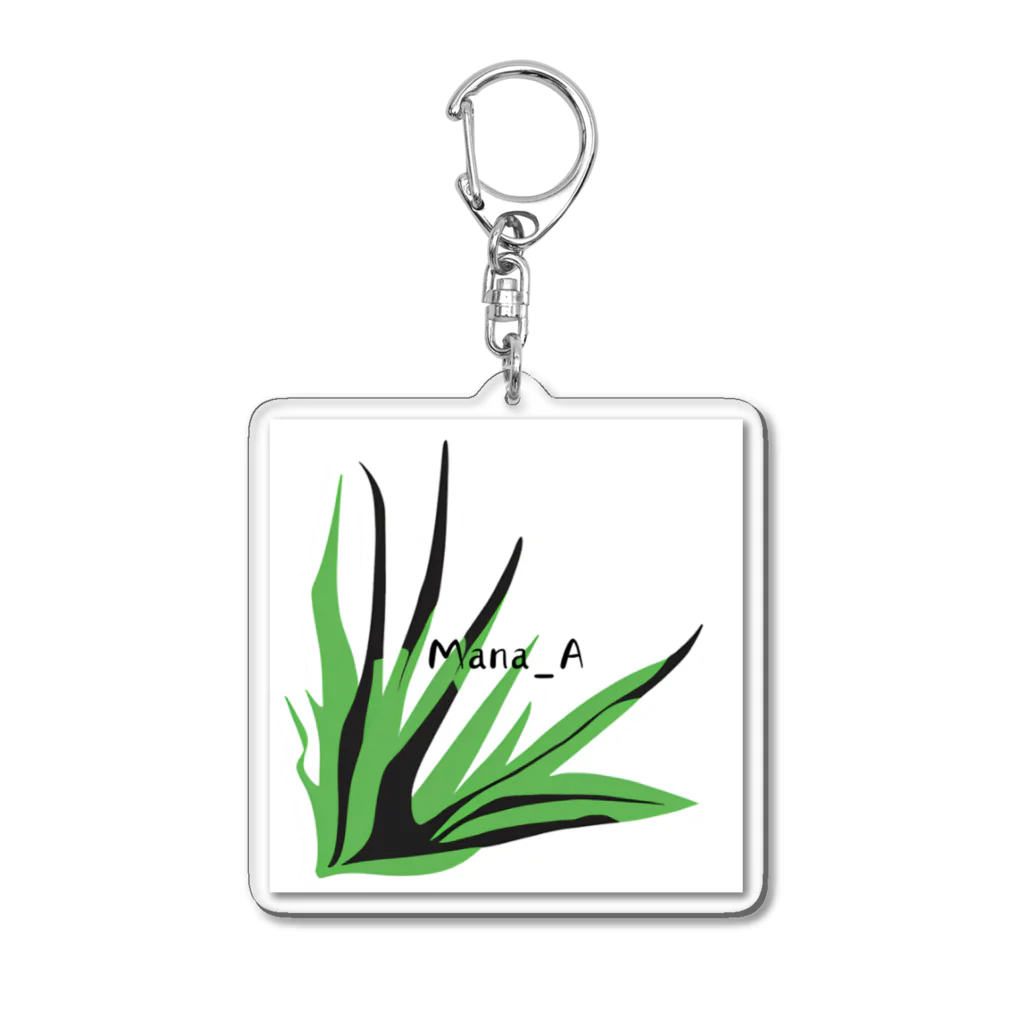 Mana AのカラフルTillandsia Acrylic Key Chain