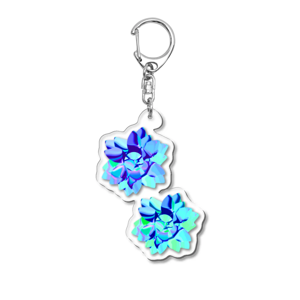 花色蓮人の氷漬けの花 Acrylic Key Chain