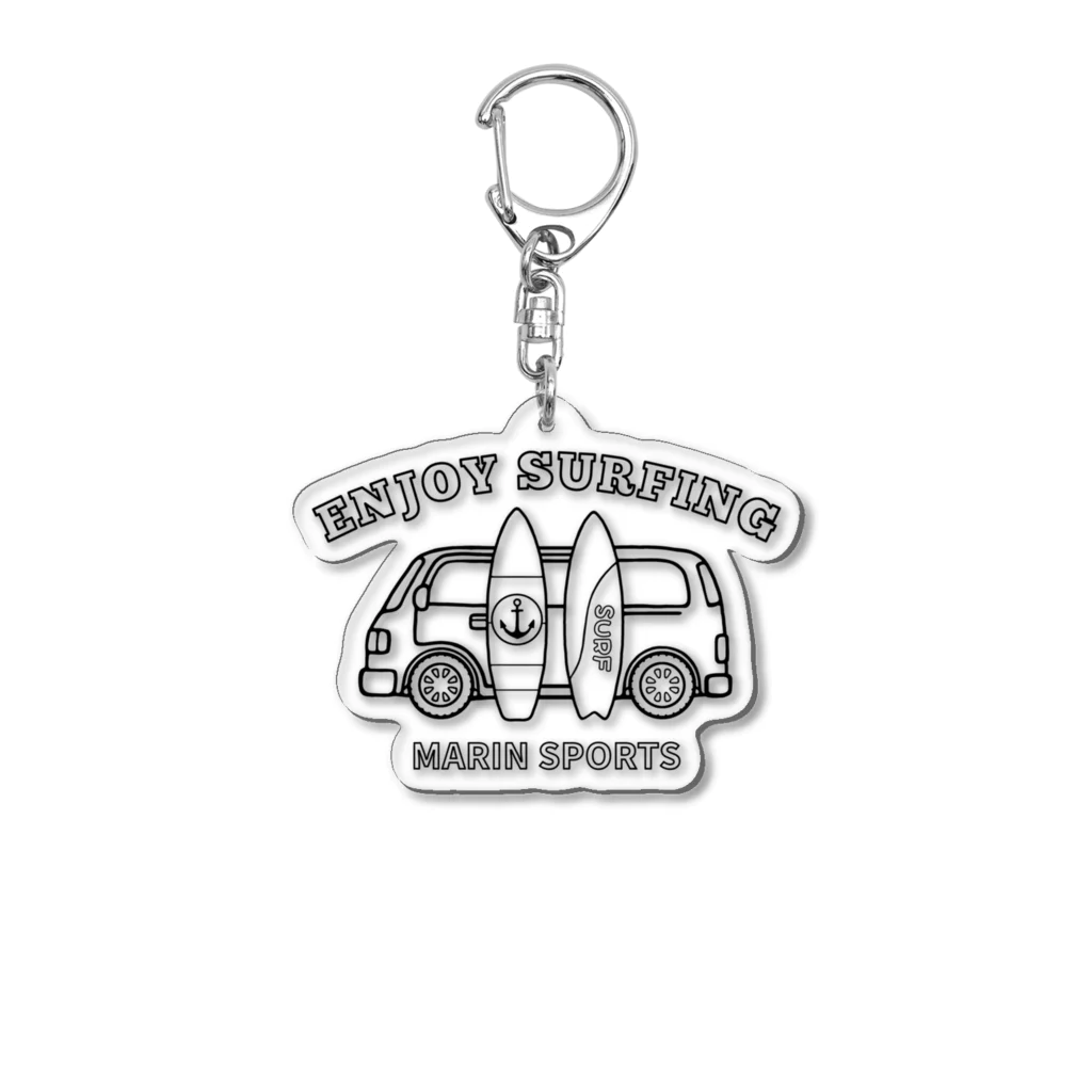 GREAT 7のサーフィン Acrylic Key Chain