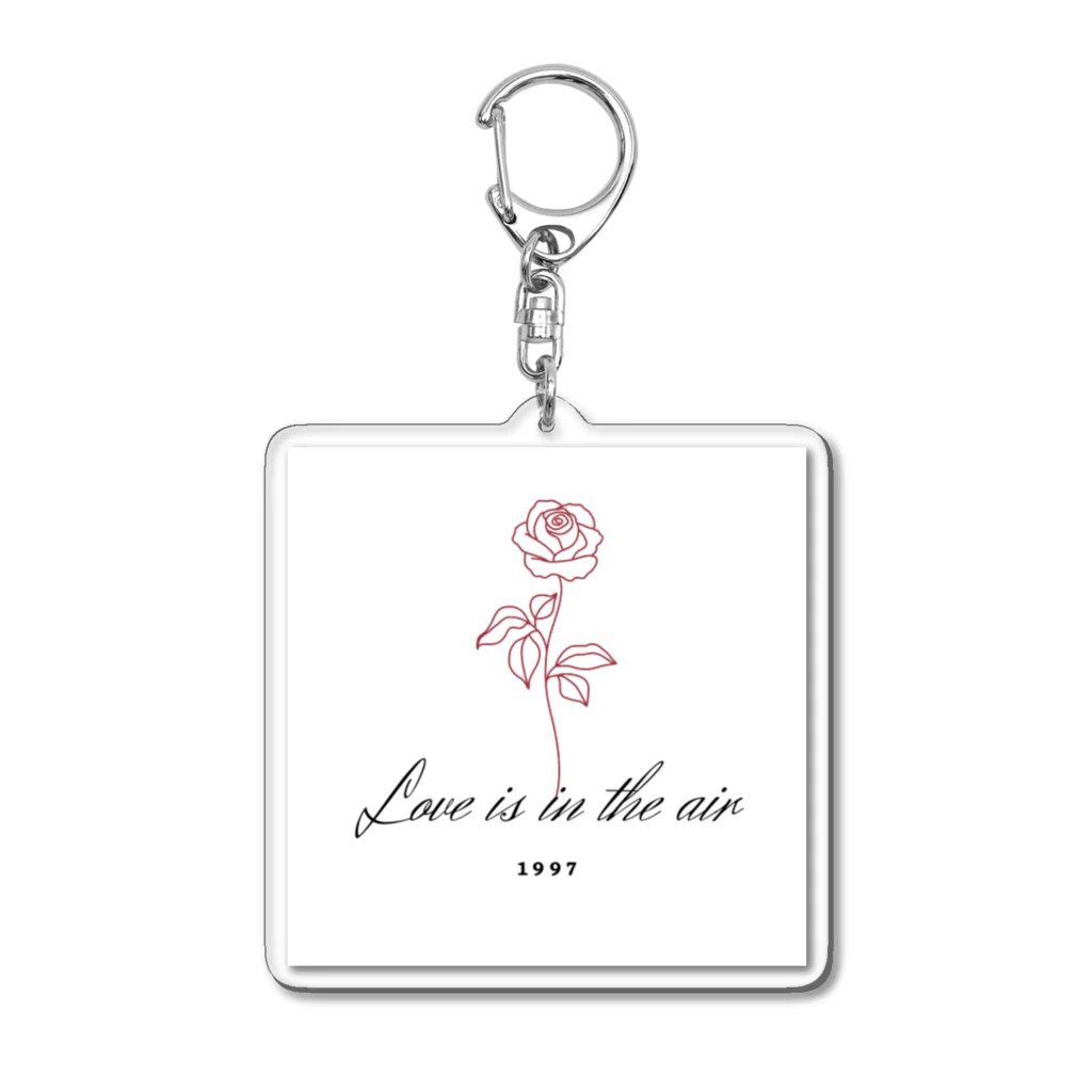 りなりのLove is in the air（バラ） Acrylic Key Chain