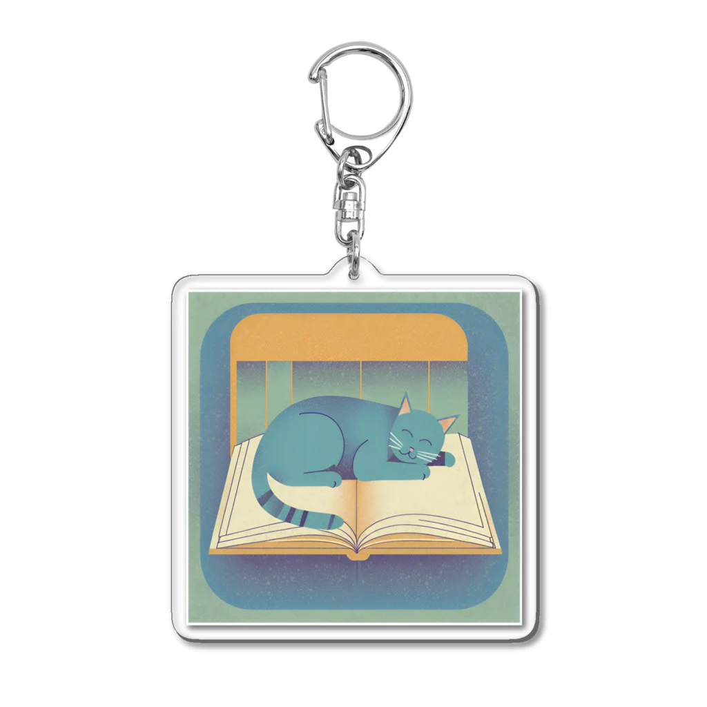 CC DESIGN WORKSの安眠ネコ-01 Acrylic Key Chain