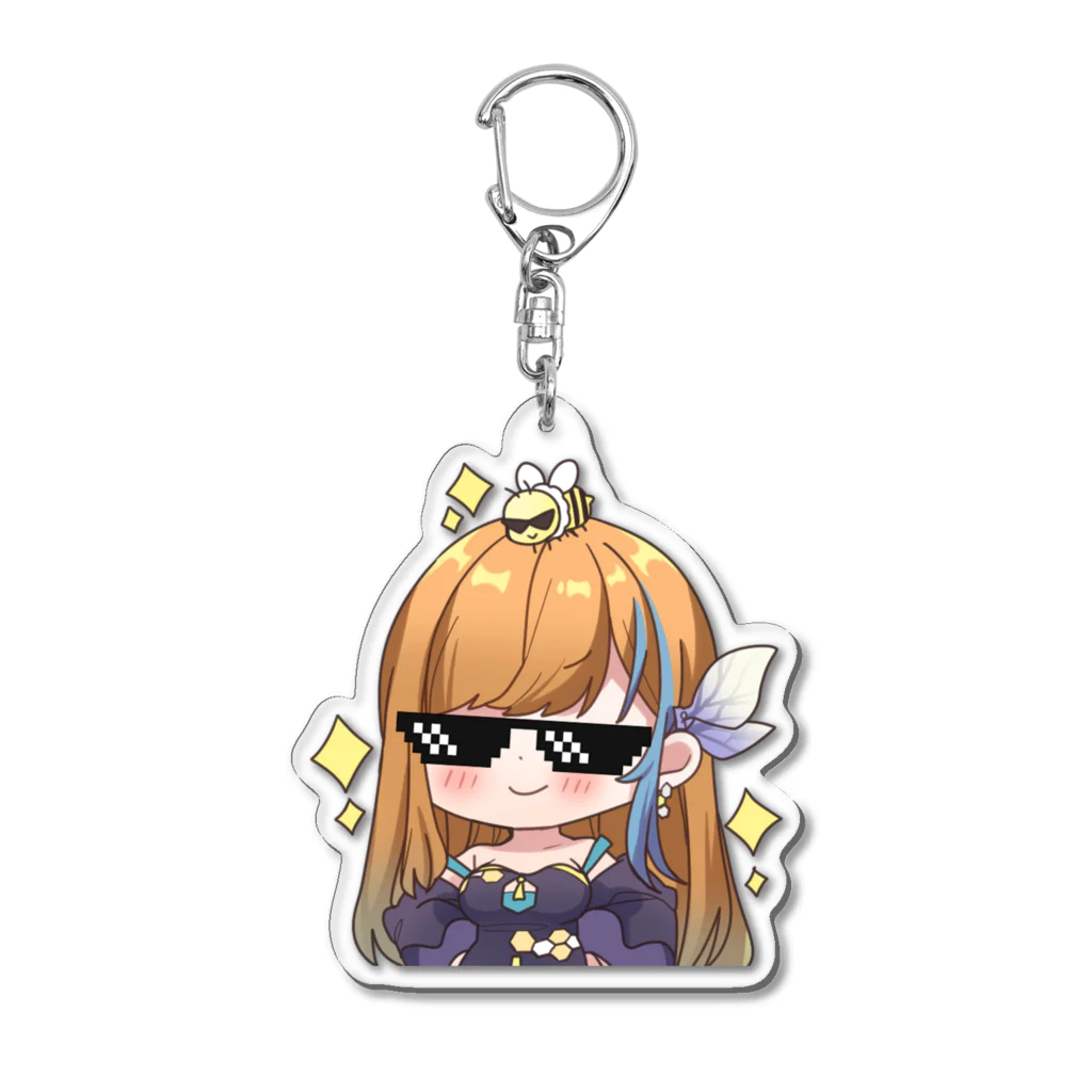 ショップＢＥＥのちびはに-どや顔 Acrylic Key Chain