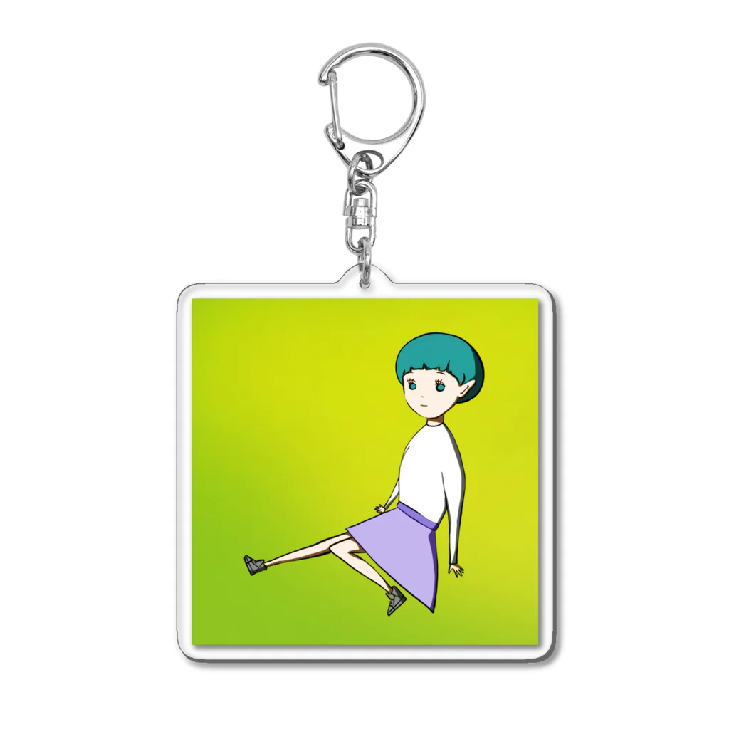 夕暮れオレの夕暮れるトヨコ Acrylic Key Chain