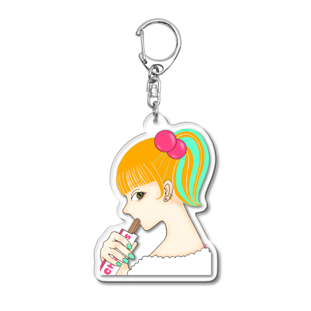 笑う動物のチュロスちゃん Acrylic Key Chain