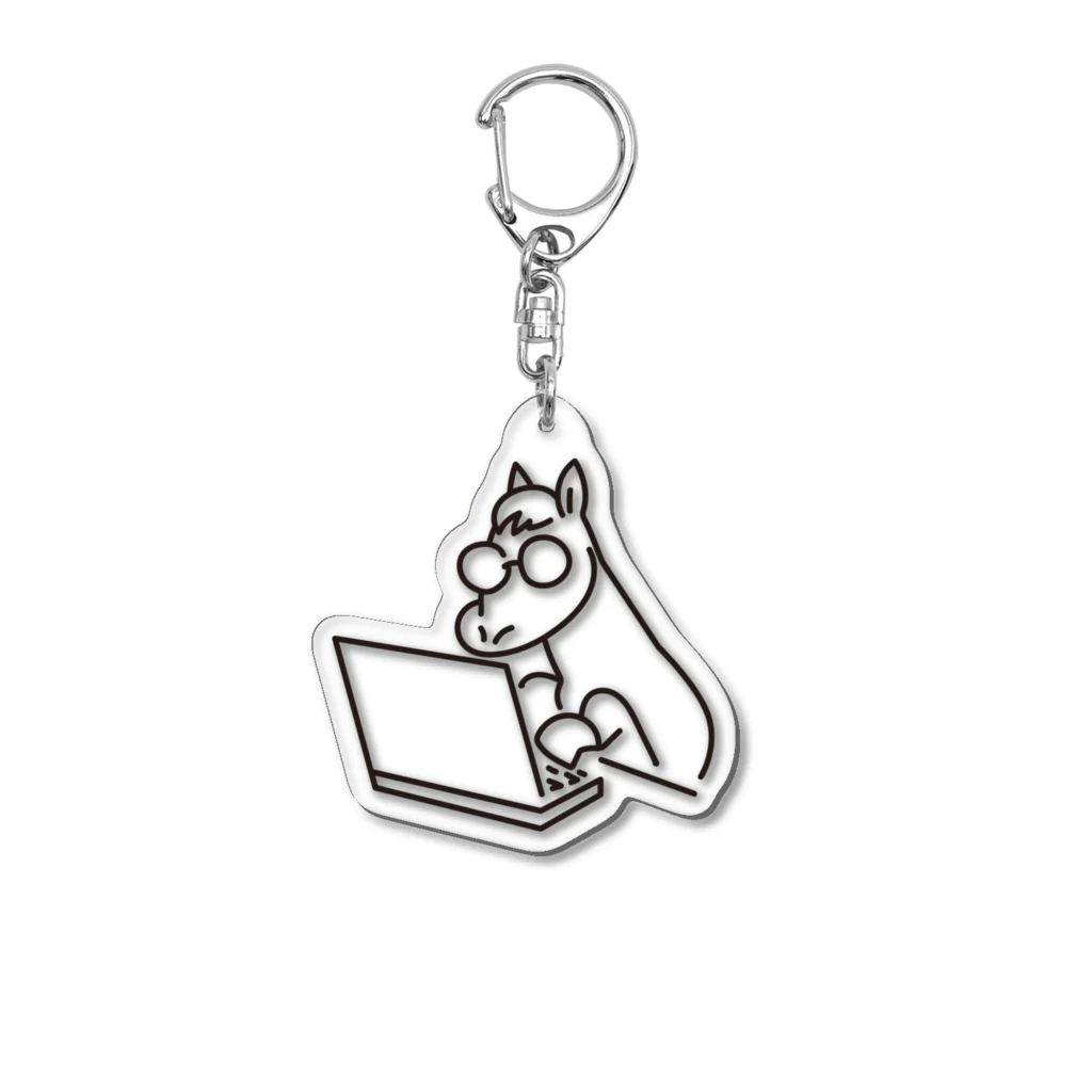 とうけいばの期待値を追うアクキー Acrylic Key Chain