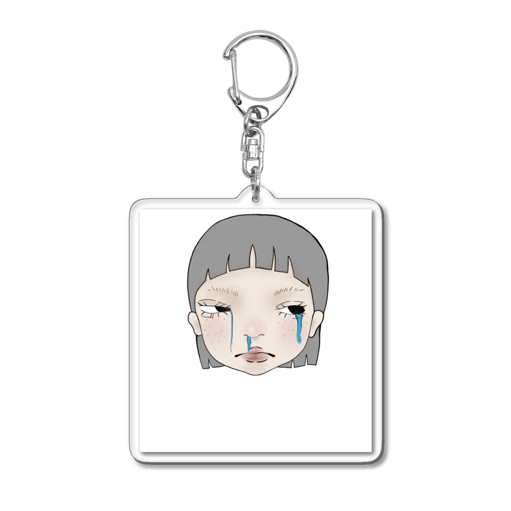 こけしの泣きっ面 Acrylic Key Chain