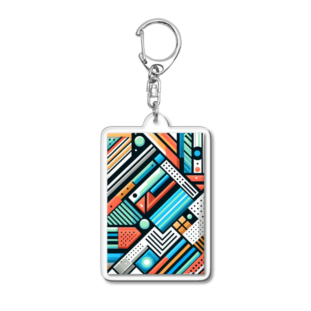 noririnoのVibrant Splash Acrylic Key Chain