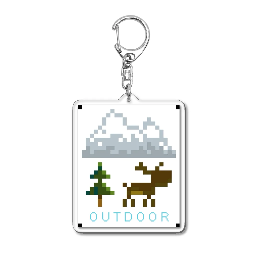 AMSDのアウトドア風デザイン Acrylic Key Chain