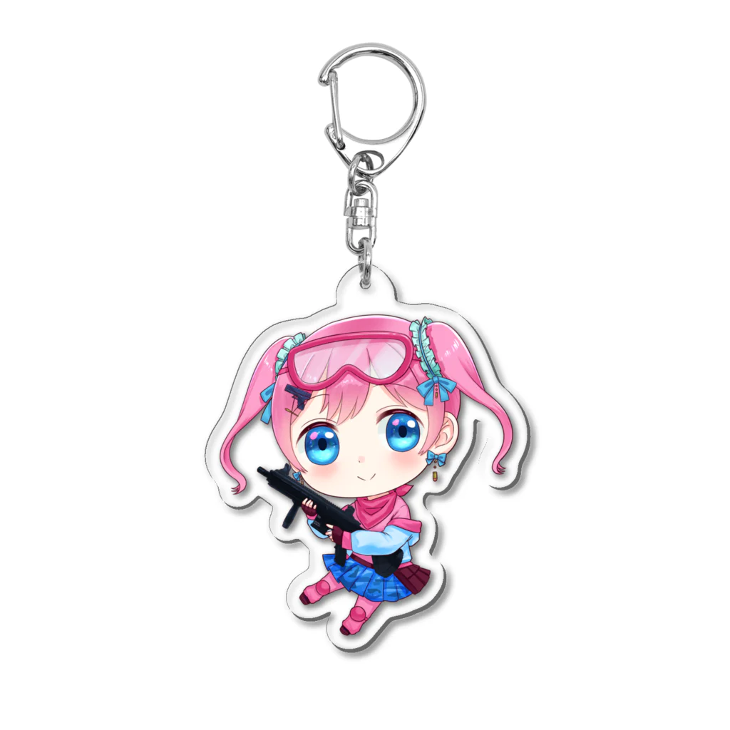 🔫🎀月宮イチ🦄🪐サバゲーマーVTuberのサバゲースタイル月宮イチB Acrylic Key Chain