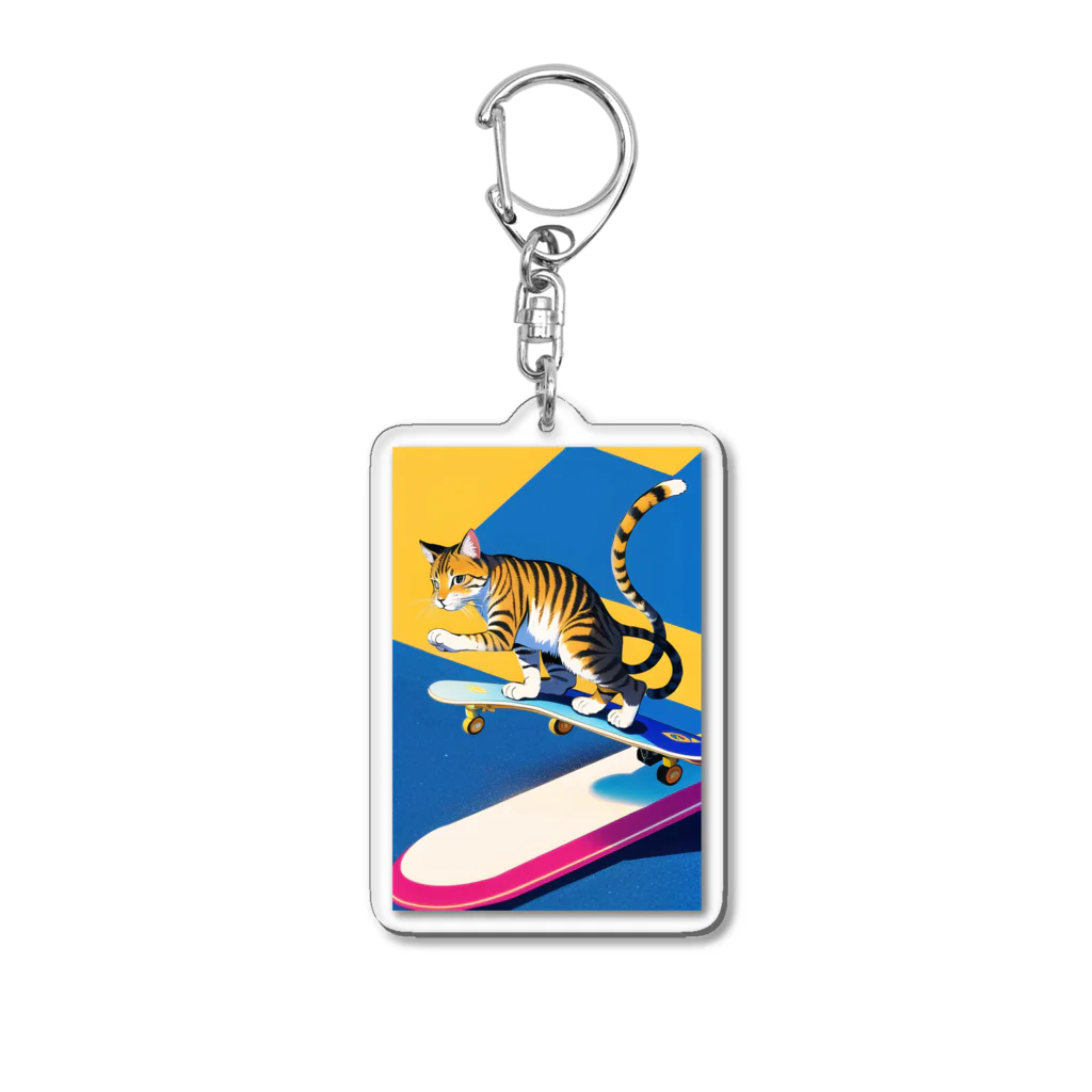 ちゃまるのストリートキャット Acrylic Key Chain